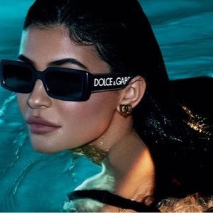 DOLCE & GABBANA  Sunglasses Black Rectangle 54mm DG6187 NWOC